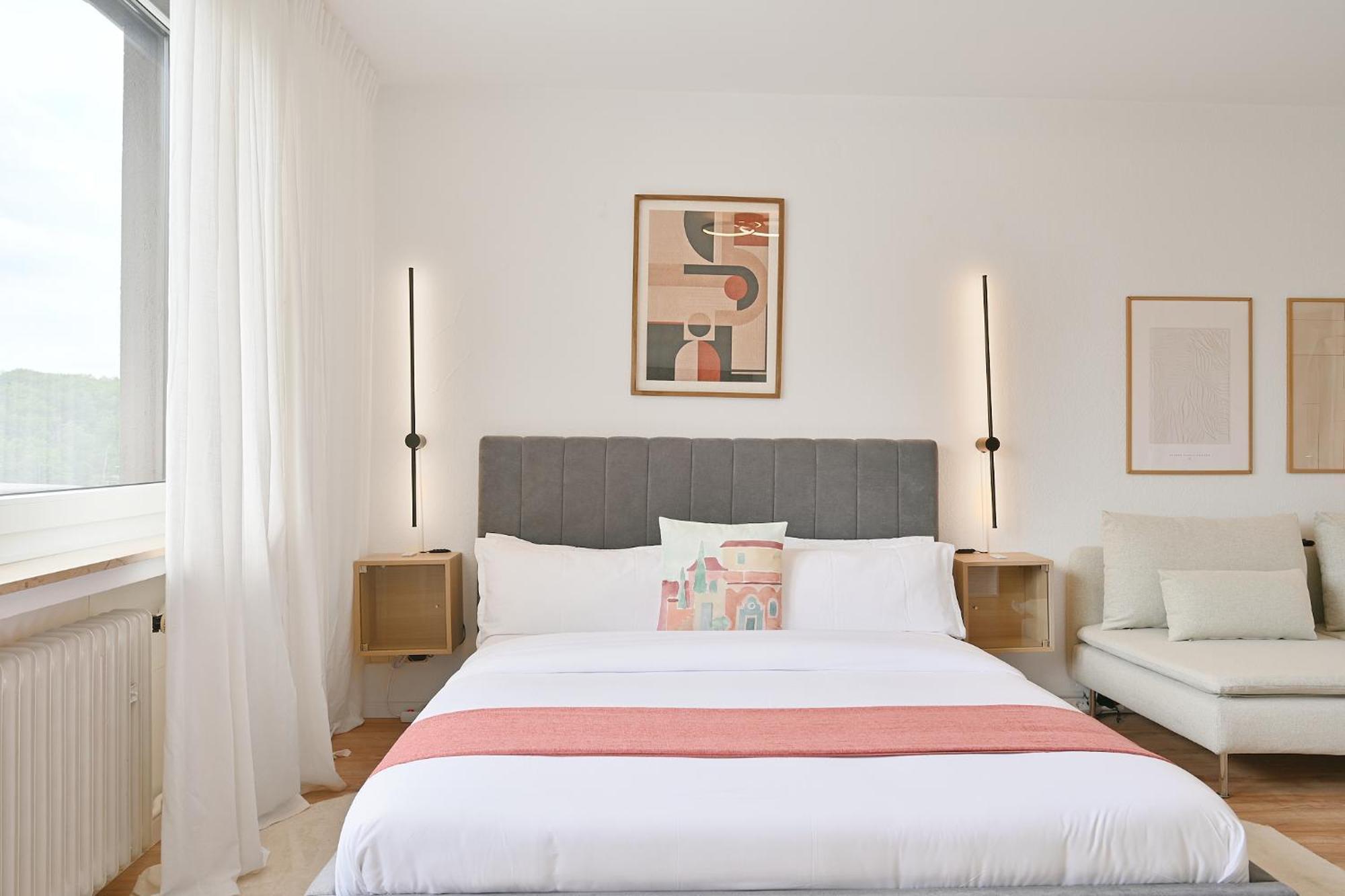 Beautiful And Stylish 1-Bedroom With Kitchen And King Size Bed Wuppertal Exterior photo